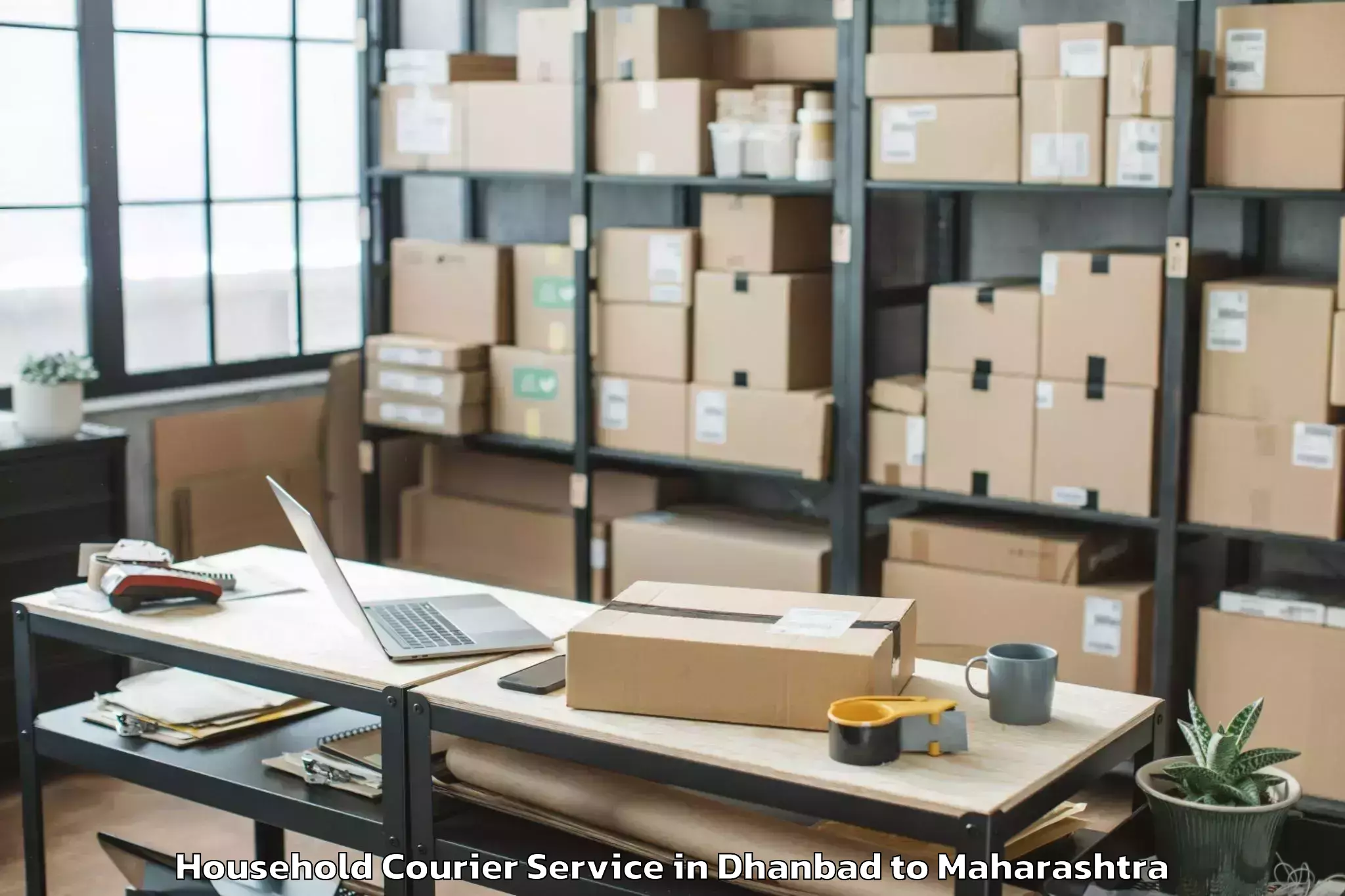 Reliable Dhanbad to Kolhapur Household Courier